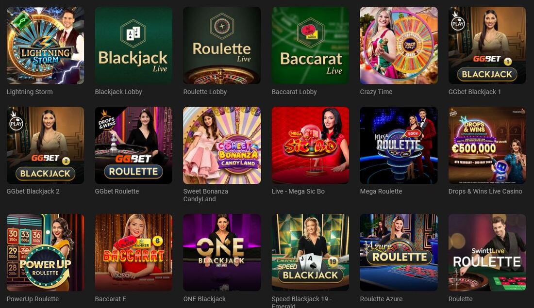 GGBet live casino